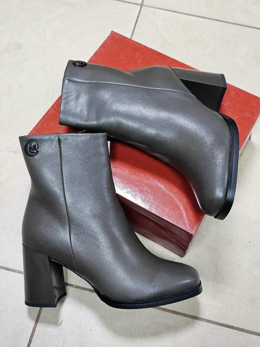 полусапожки,женские ботильоны,серые ботильоны,ботильоны baynezz,полусапоги