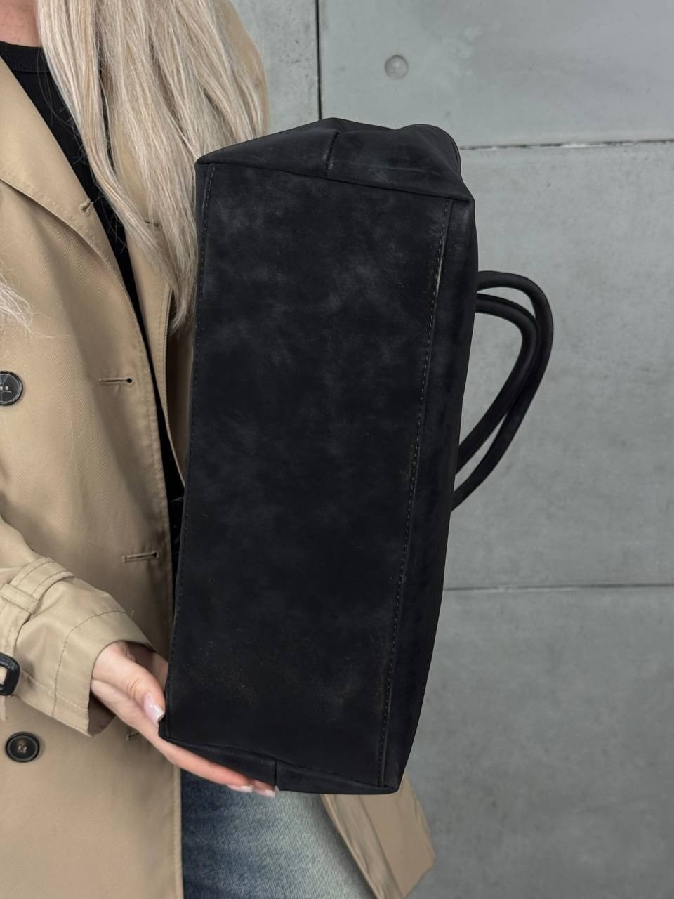 большая сумка шоппер из натуральной замши черный,сумка тоут женская замшевая polina & eiterou черная,замшевые сумки,женская замшевая черная сумка - шоппер kisi,женская сумка