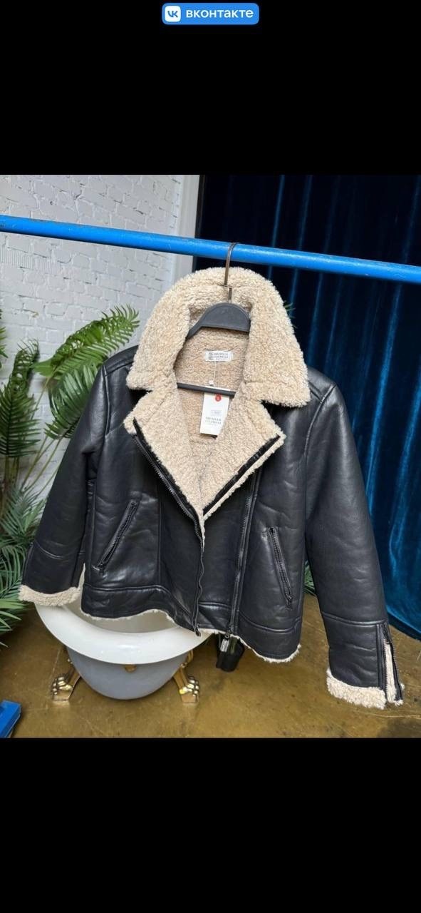 дубленка авиатор,maje дубленка авиатор,женская дубленка,дублёнка,дубленка пилот