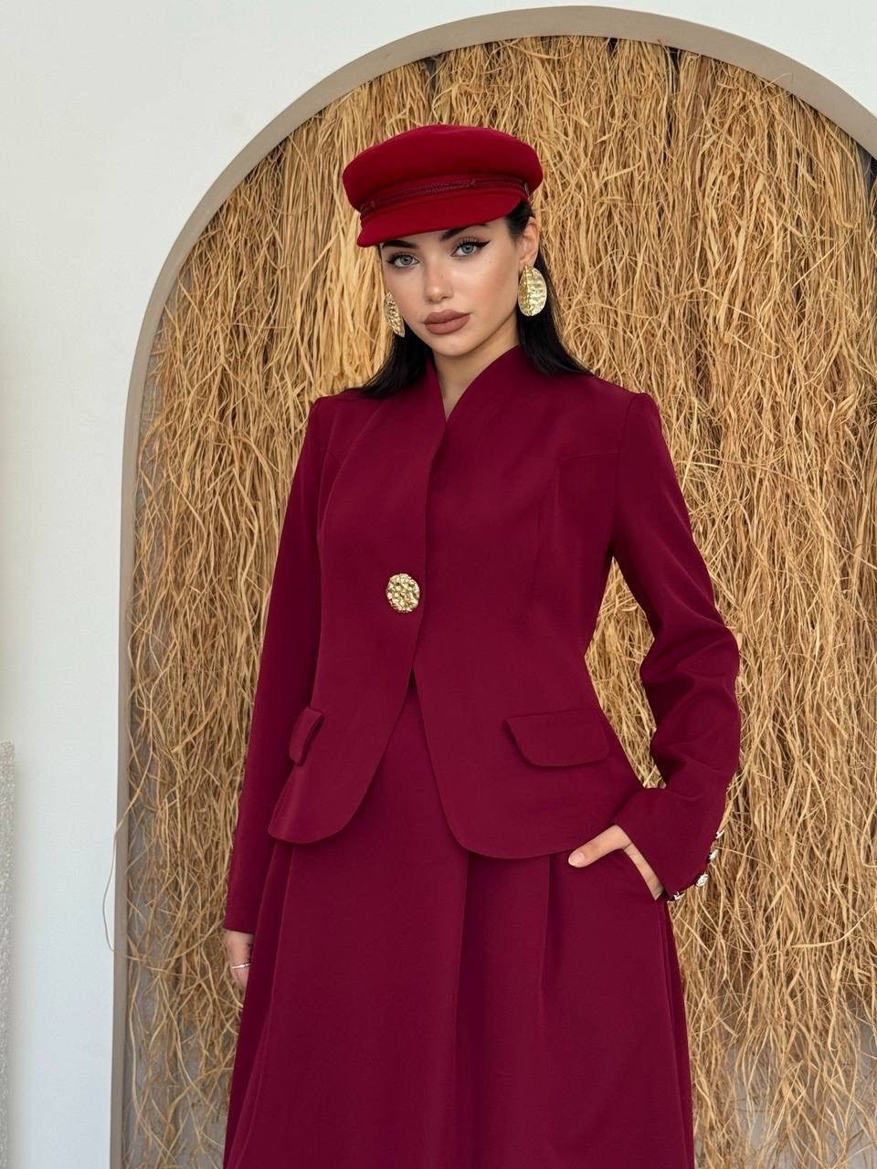 костюм,костюм pirs 5492 марсала,женские костюмы,костюм макси юбкой