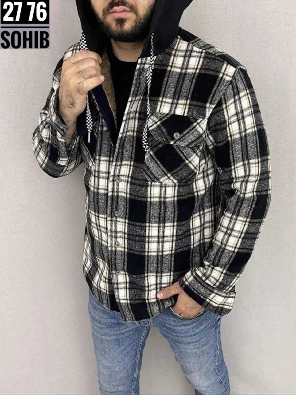 рубашка мужская с капюшоном,рубашка на меху с капюшоном,куртка рубашка на меху мужская,рубашка с капюшоном,рубашка теплая на флисе