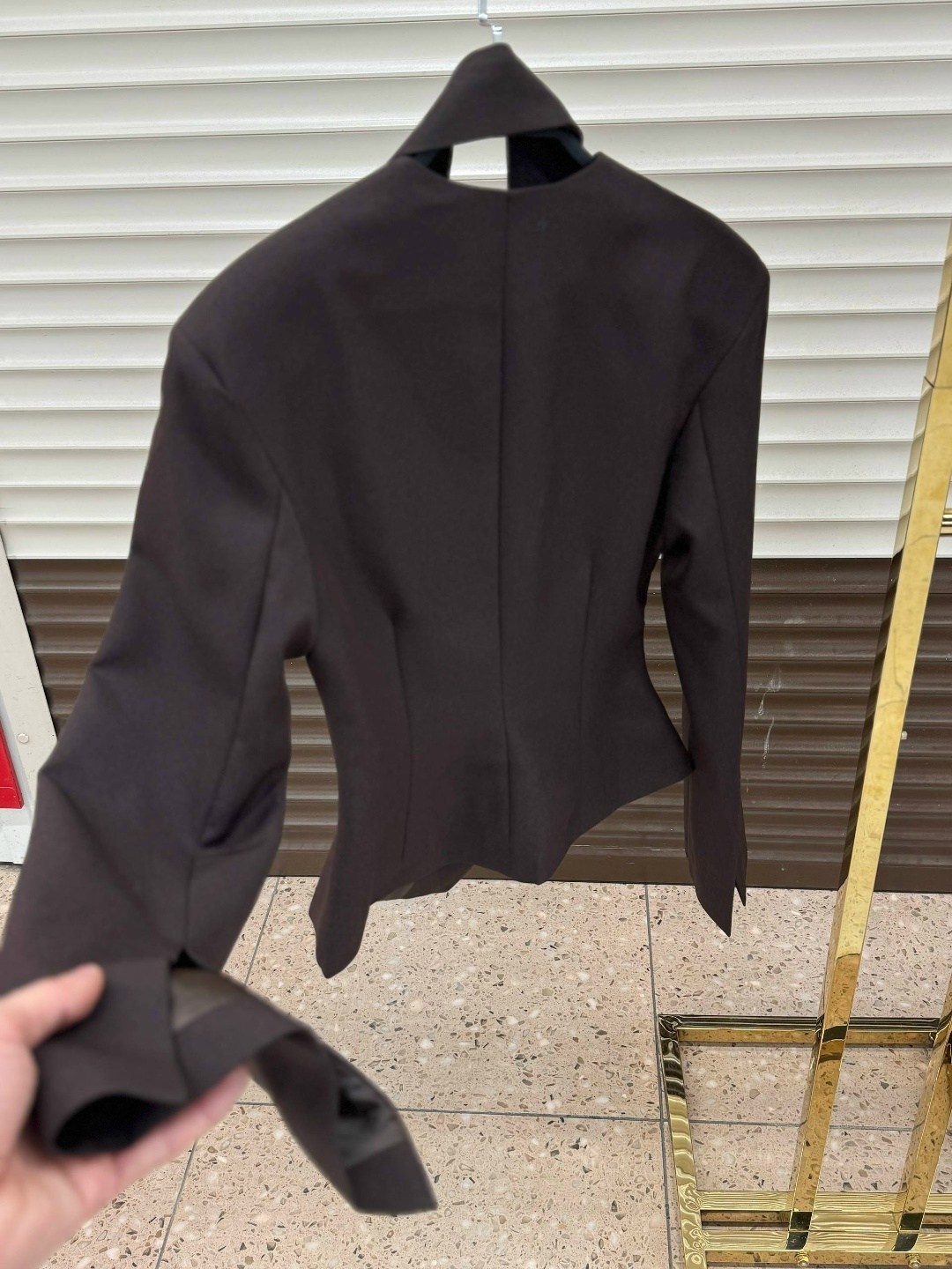 пиджак,пиджак приталенный с шарфом укороченный ln brand цвет черный,пиджак приталенный,женские пиджаки необычного кроя,жакет с баской