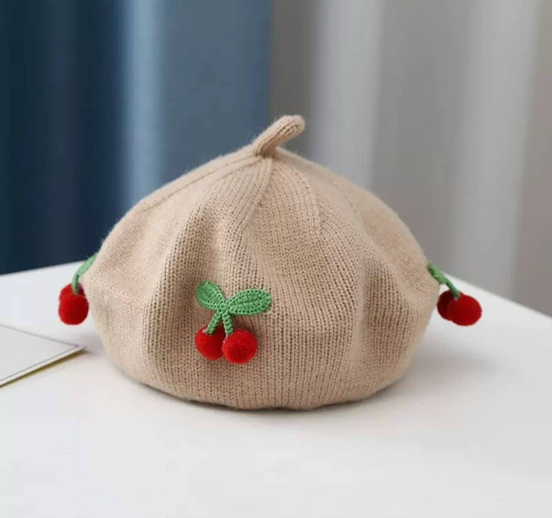 берет детский шерстяной,берет детский,вязаные шапочки для детей,берет,шапочка