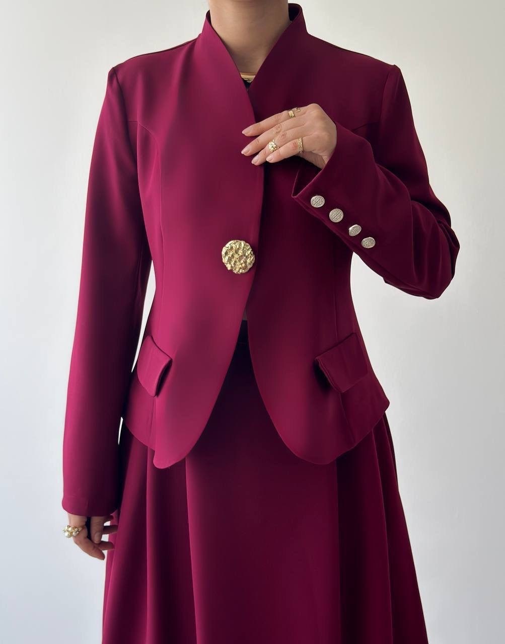 костюм,костюм pirs 5492 марсала,женские костюмы,костюм макси юбкой