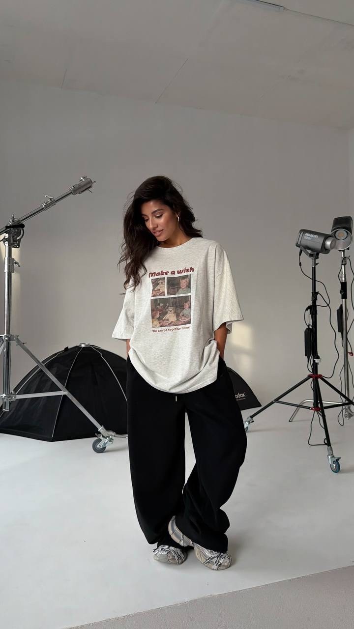 широкие брюки,серые брюки,женские брюки,брюки в спортивном стиле,женские свободные прямые брюки enjoyce