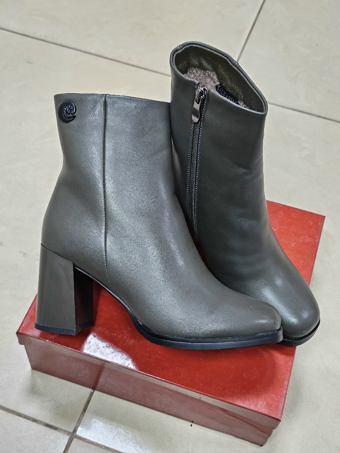 полусапожки,женские ботильоны,серые ботильоны,ботильоны baynezz,полусапоги