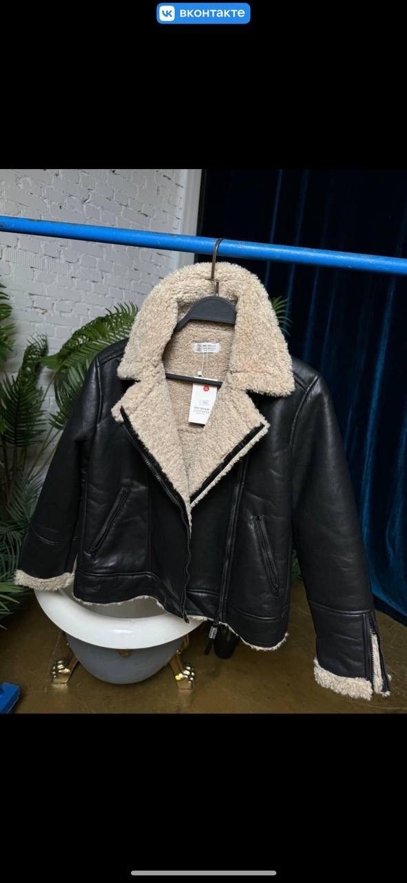 дубленка авиатор,maje дубленка авиатор,женская дубленка,дублёнка,дубленка пилот