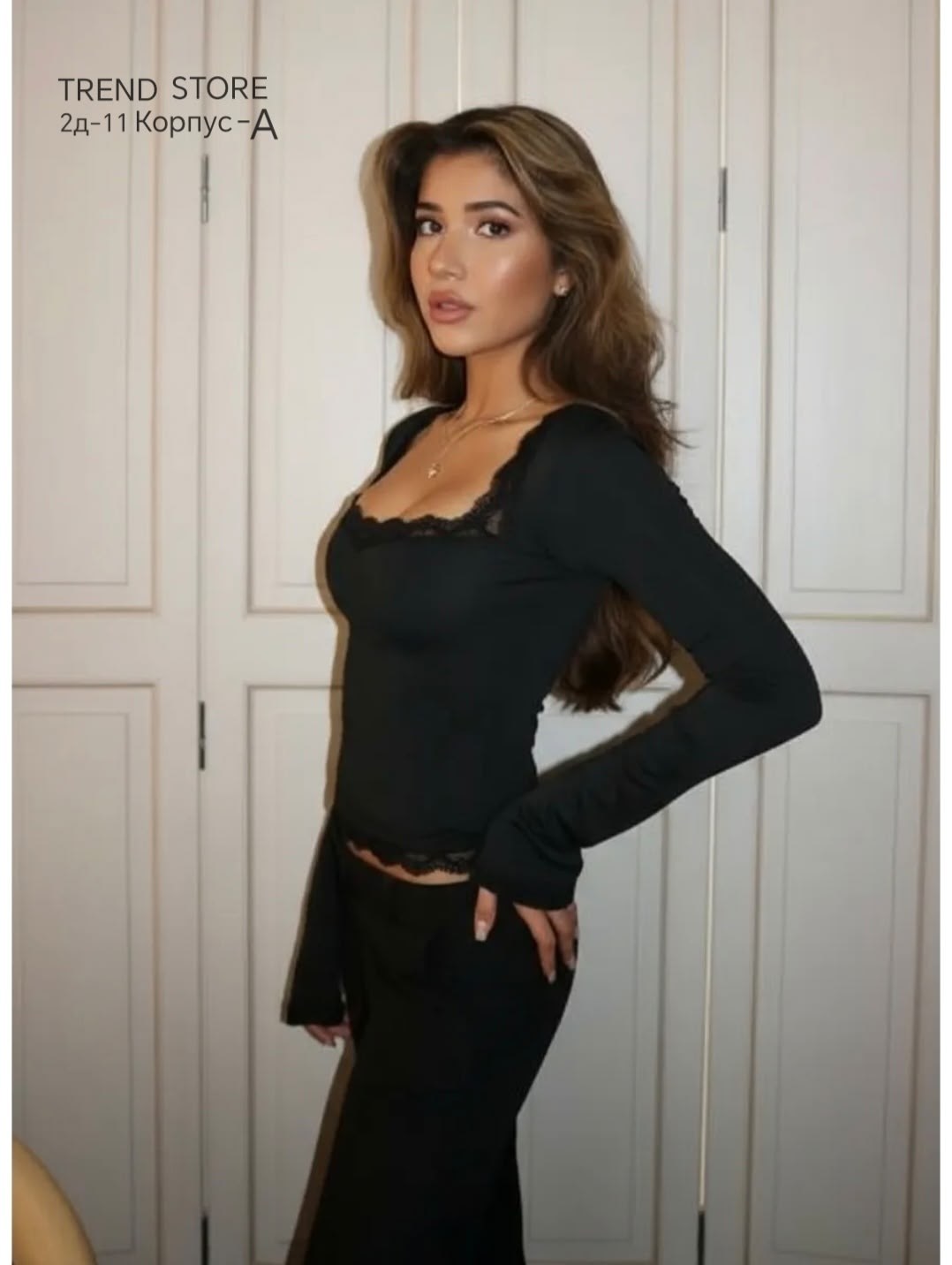 блузка модная,топ с длинными рукавами,кружевной топ с длинными рукавами,модная ,женская шифоновая блузка с леопардовым принтом v-образным вырезом и расклешенными рукавами