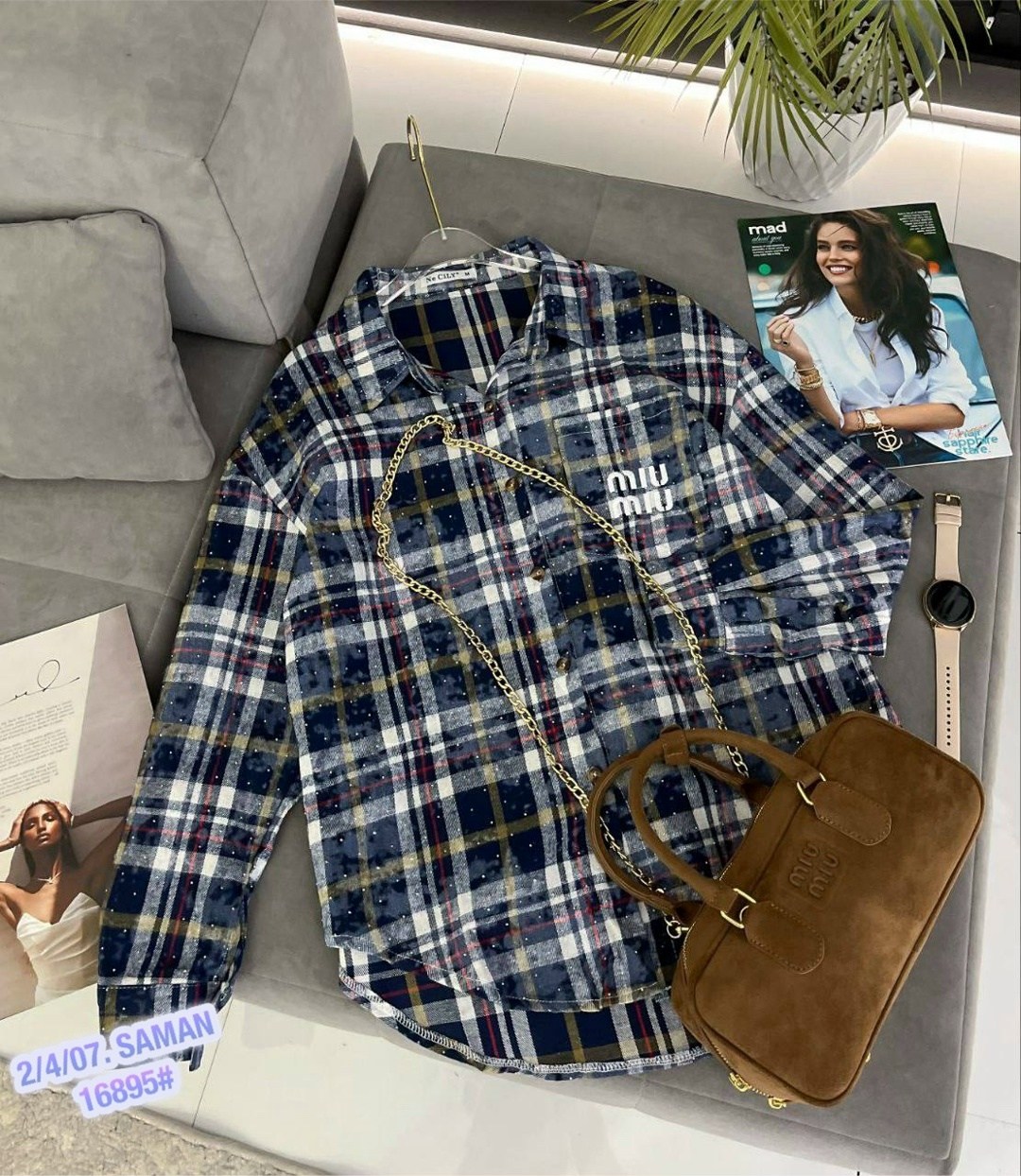 рубашка в клетку оверсайз варенка umalook,рубашка в клетку,рубашка женская в клетку,женская рубашка,рубашка женская оверсайз в клетку