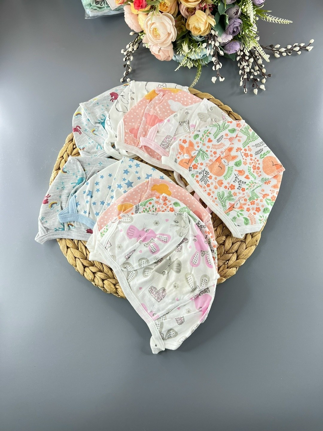 комплект чепчик,чепчик для новорожденного,детские чепчики,чепчики для новорожденных,чепчик ясельный трикотажный