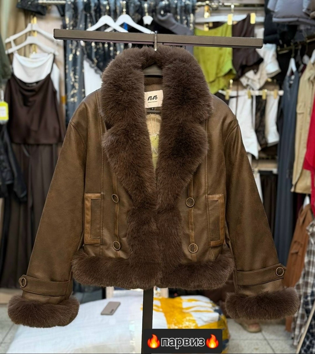 куртка кожаная с мехом,куртка с мехом,женская куртка с мехом,дубленка фенди,дубленка fendi