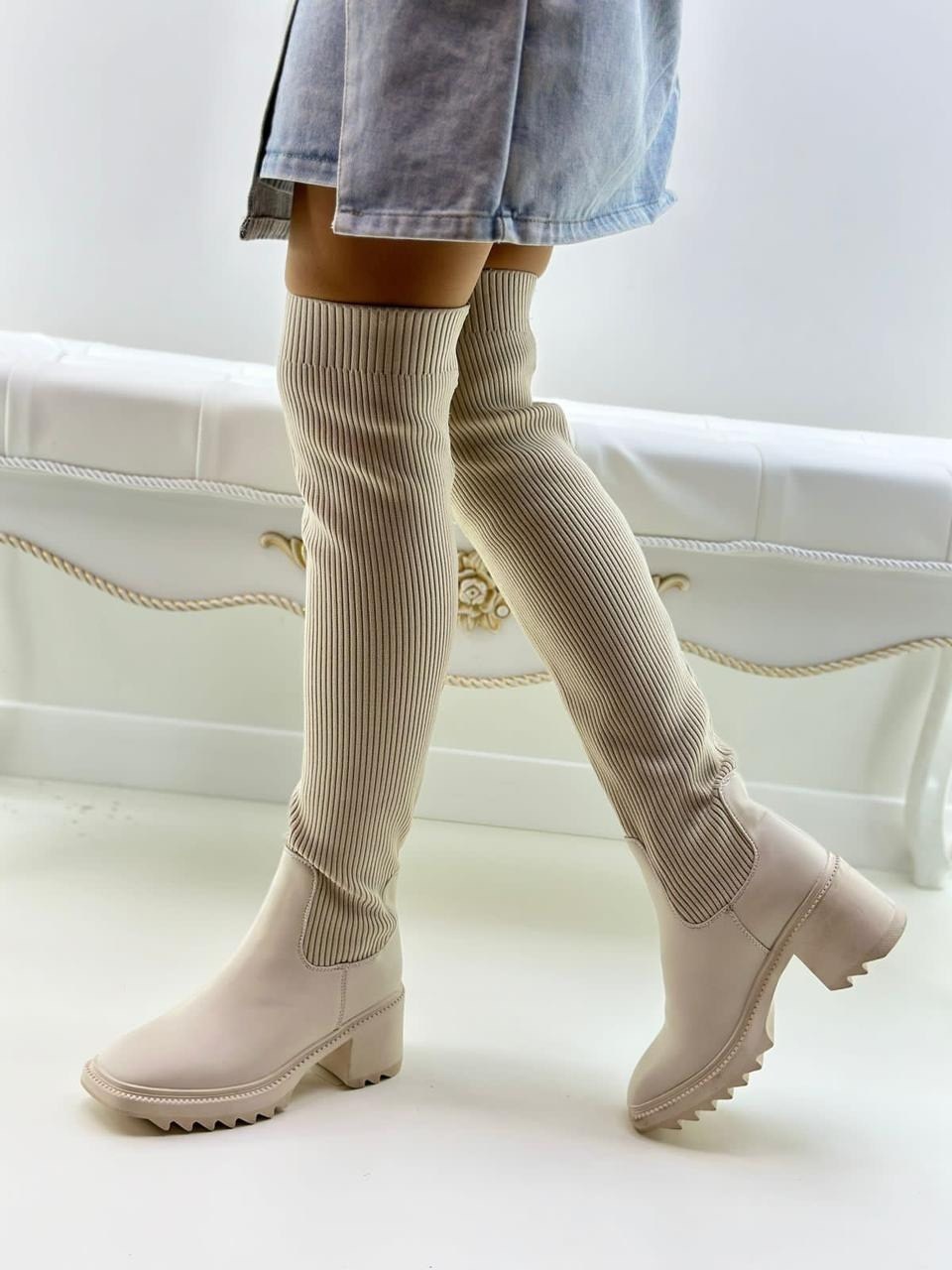 ботфорты женские,ботфорты женские на платформе сапоги чулки осенние djanita,ботфорты демисезонные,сапоги женские,ботфорты демисезонные чулки на платформе kabolooky