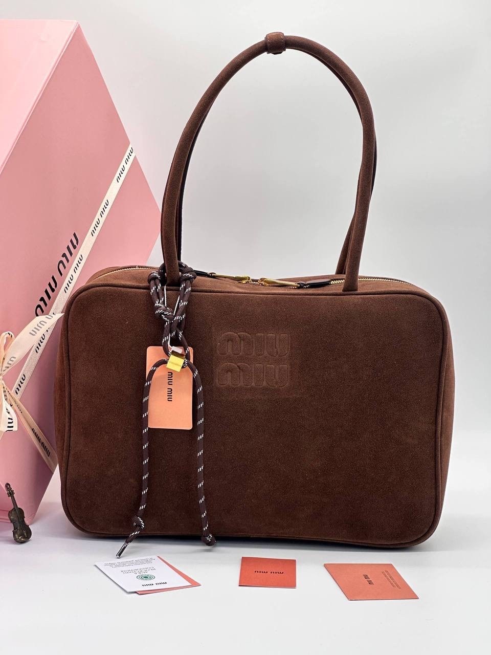 сумка женская замшевая тоут большая miu miu,сумка женская miu miu,сумка замшевая,сумка miu miu замшевая коричневая,сумка miu miu натуральная замша