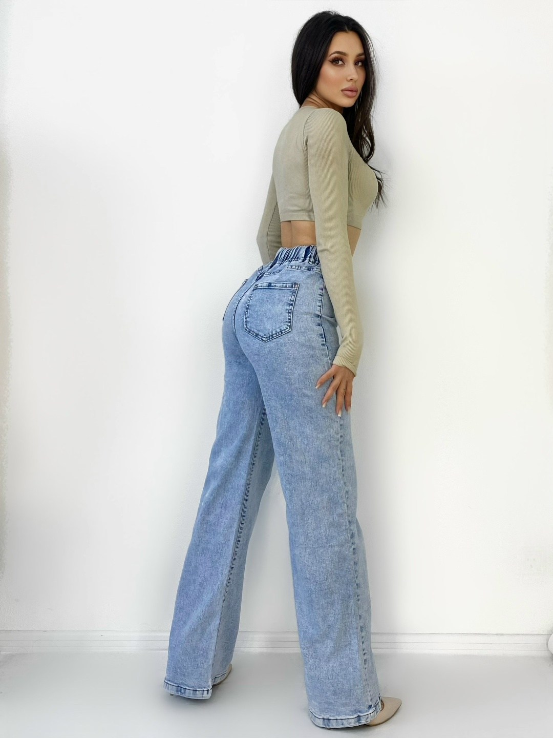 женские джинсы,джинсы широкие,джинсы широкие с высокой посадкой kenchin,джинсы широкие с высокой посадкой vailo,джинсы палаццо