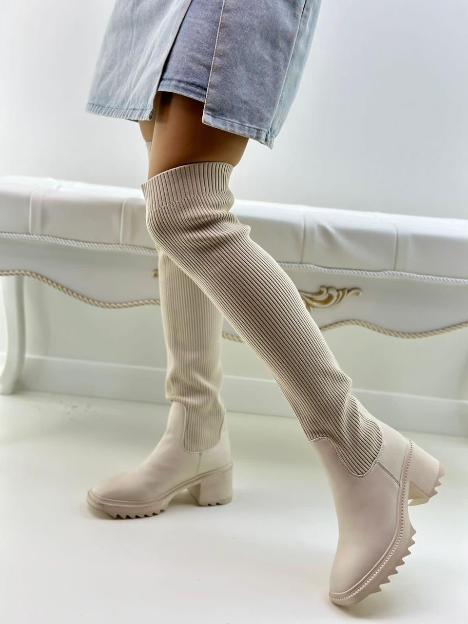 ботфорты женские,ботфорты женские на платформе сапоги чулки осенние djanita,ботфорты демисезонные,сапоги женские,ботфорты демисезонные чулки на платформе kabolooky