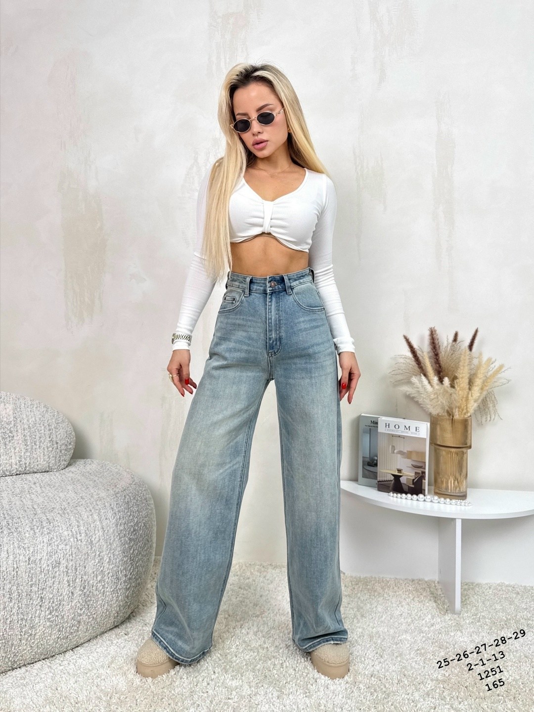 женские джинсы,джинсы широкие с высокой посадкой vailo,джинсы широкие с высокой посадкой kenchin,джинсы,модные джинсы