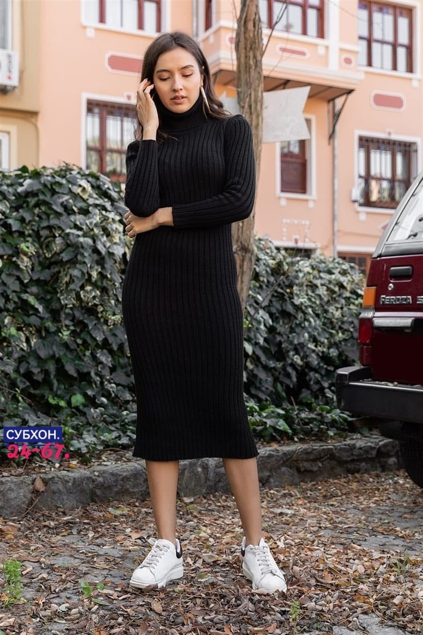 платье женское лапша,платье с высоким горлом,платье лапша,вязаное платье миди,женское платье ткань турецкая лапша