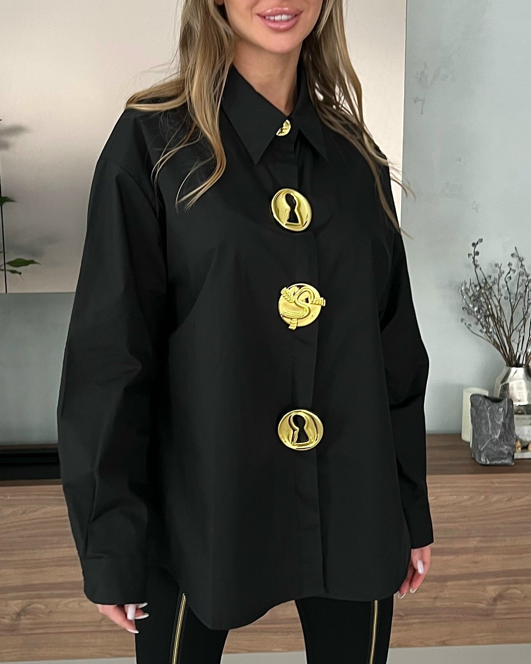 стильная рубашка,женская рубашка,рубашка,черная рубашка,блузка удлиненная