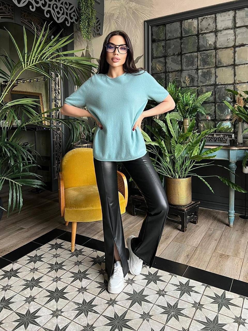 брюки клеш из экокожи,кожаные штаны,кожаные брюки,кожаные штаны палаццо,брюки кожаные женские