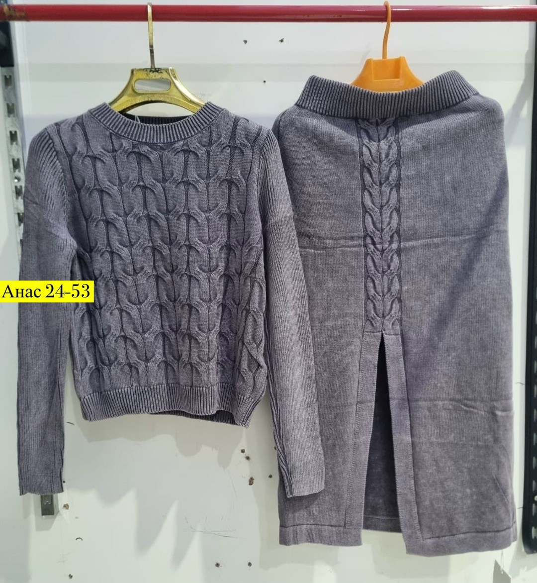 костюм юбка и кофта вязаный koktash,костюм с юбкой,женский вязаный костюм с юбкой,костюм юбка миди лапша и кофта чёрный,трикотажные костюмы