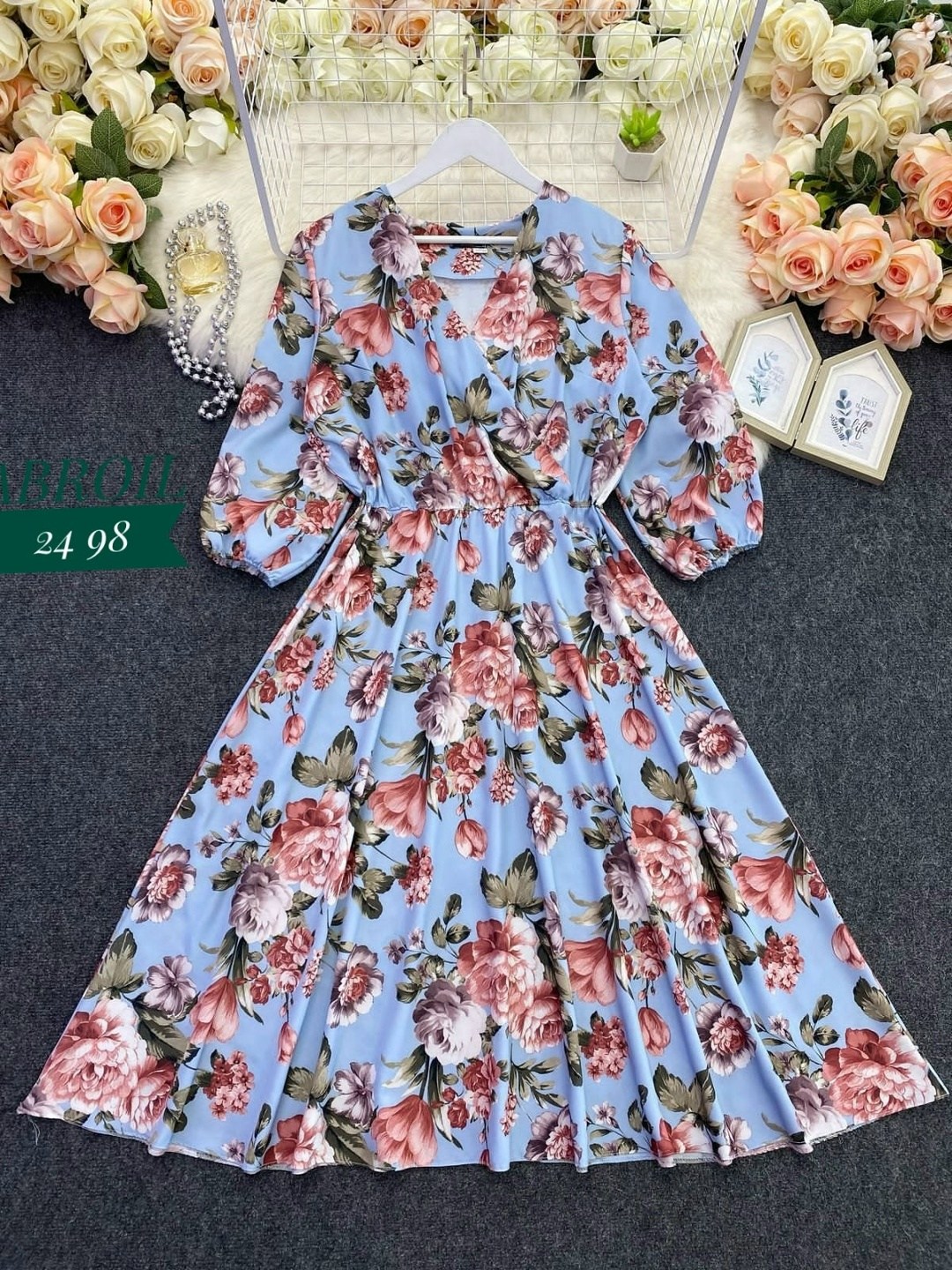 женское шифоновое платье с цветочным принтом,шифоновое платье женское,шифоновое платье с цветочным принтом,платье цветочки,женское шифоновое платье миди с цветочным принтом