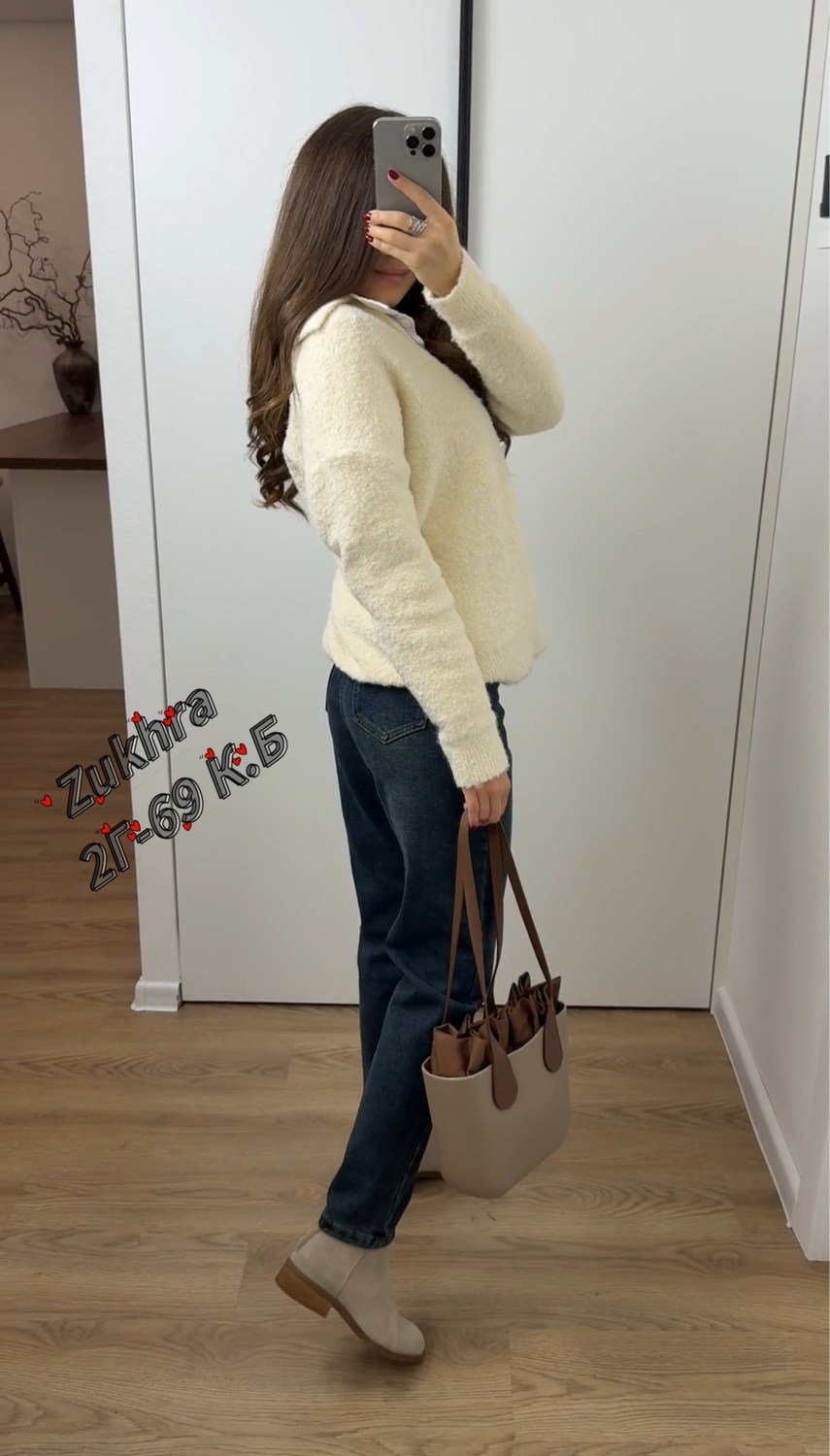 женская кофта,женский джемпер,свитер,вязаный свитер оверсайз на молнии evona,свитер с велюровый