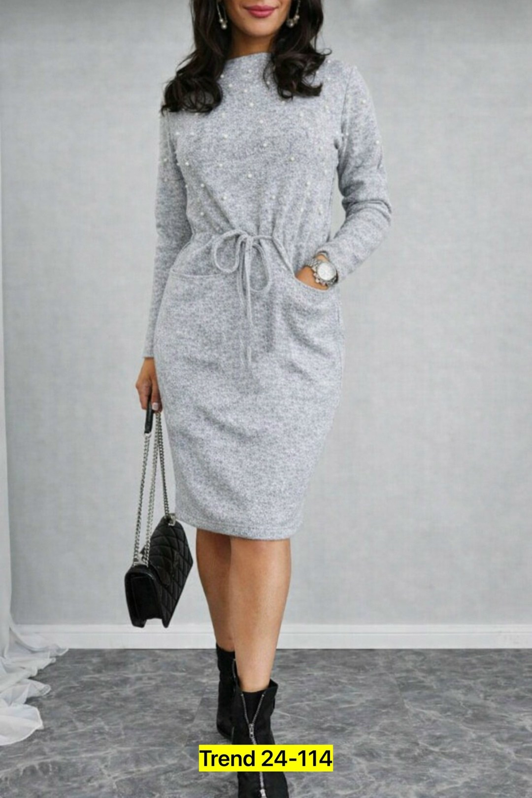 платье из ангоры,трикотажное платье,теплое платье,платье женское,платье с поясом