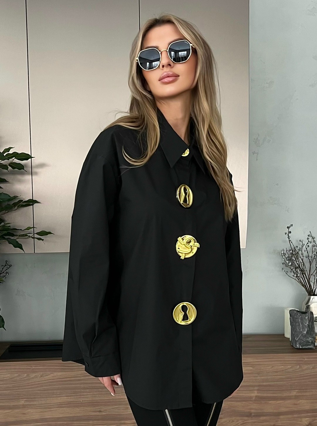 стильная рубашка,женская рубашка,рубашка,черная рубашка,блузка удлиненная