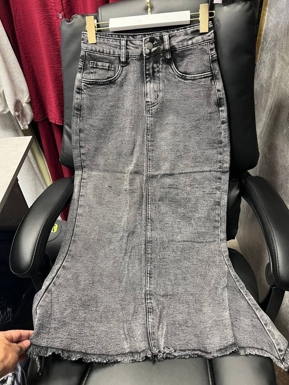 джинсовая юбка,длинная джинсовая юбка,джинсовая юбка макси,джинсовая юбка женская,женская длинная джинсовая юбка с высокой талией