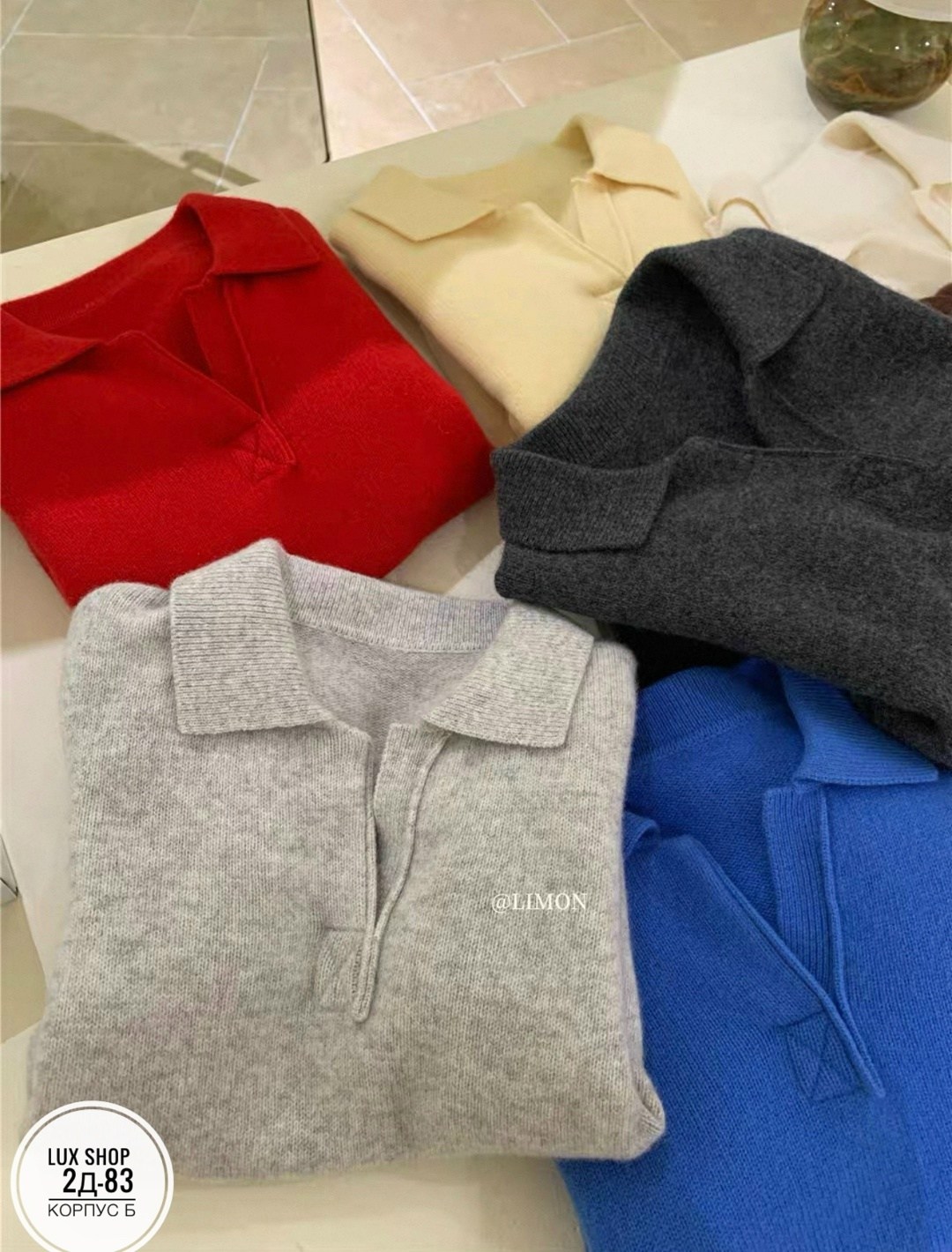 женская вязаная футболка с отложным воротником,повседневная рубашка,женская блузка,корейская одежда,элегантная вязаная женская свободная однотонная футболка с отложным воротником