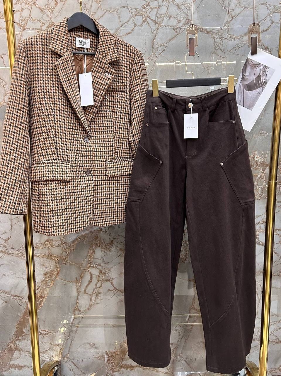 женский клетчатый шерстяной пиджак в стиле ретро,женский повседневный пиджак в клетку,пиджак женский в клетку,женский клетчатый пиджак,женский винтажный клетчатый пиджак maxdutti свободного покроя в а