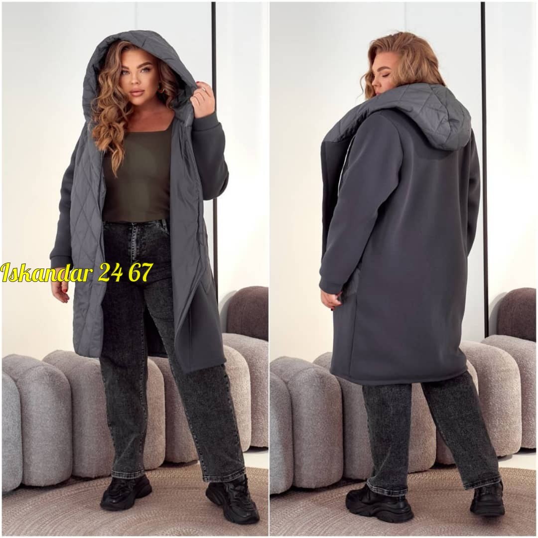 женская демисезонная куртка больших размеров,куртка,демисезонная женская куртка,женская куртка большого размера,комбинированная куртка