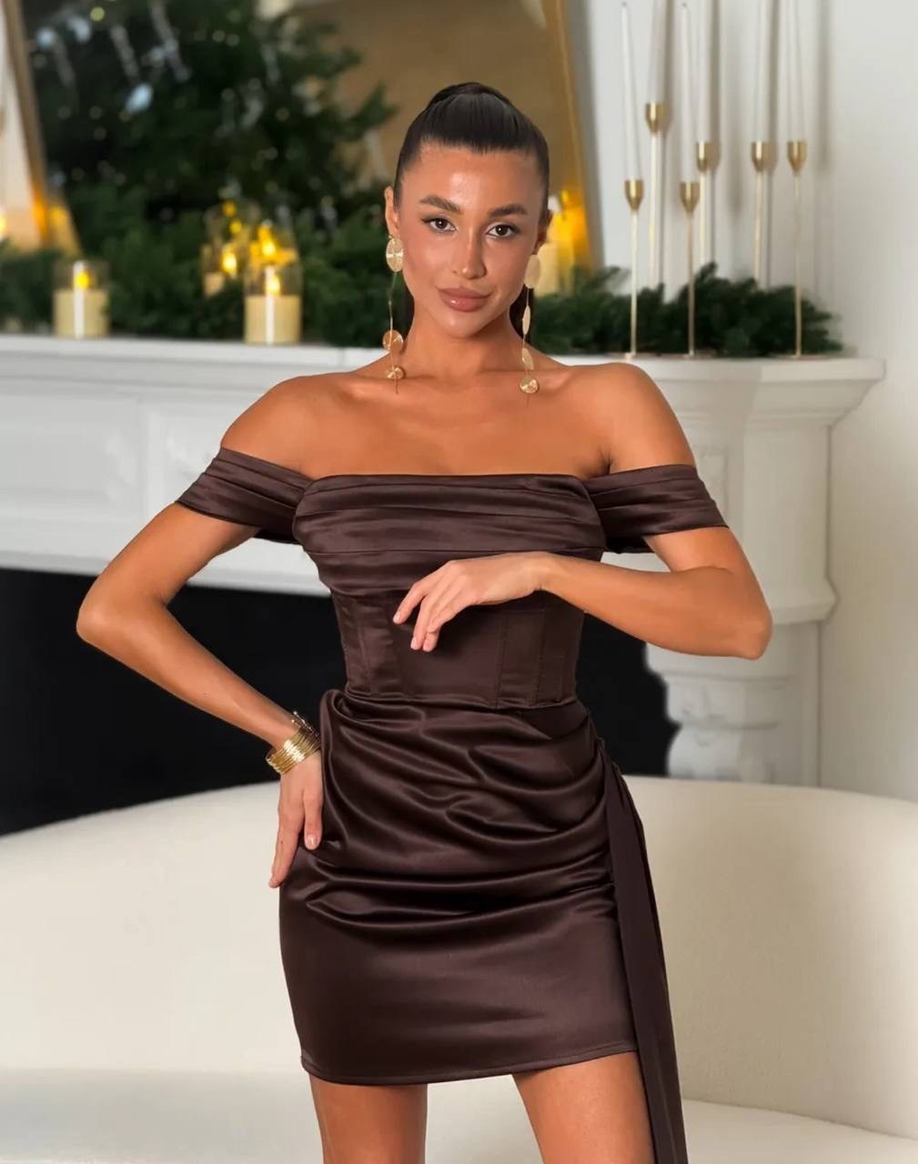 атласное платье,платье женское вечернее,платья мини,коктейльное платье,платье