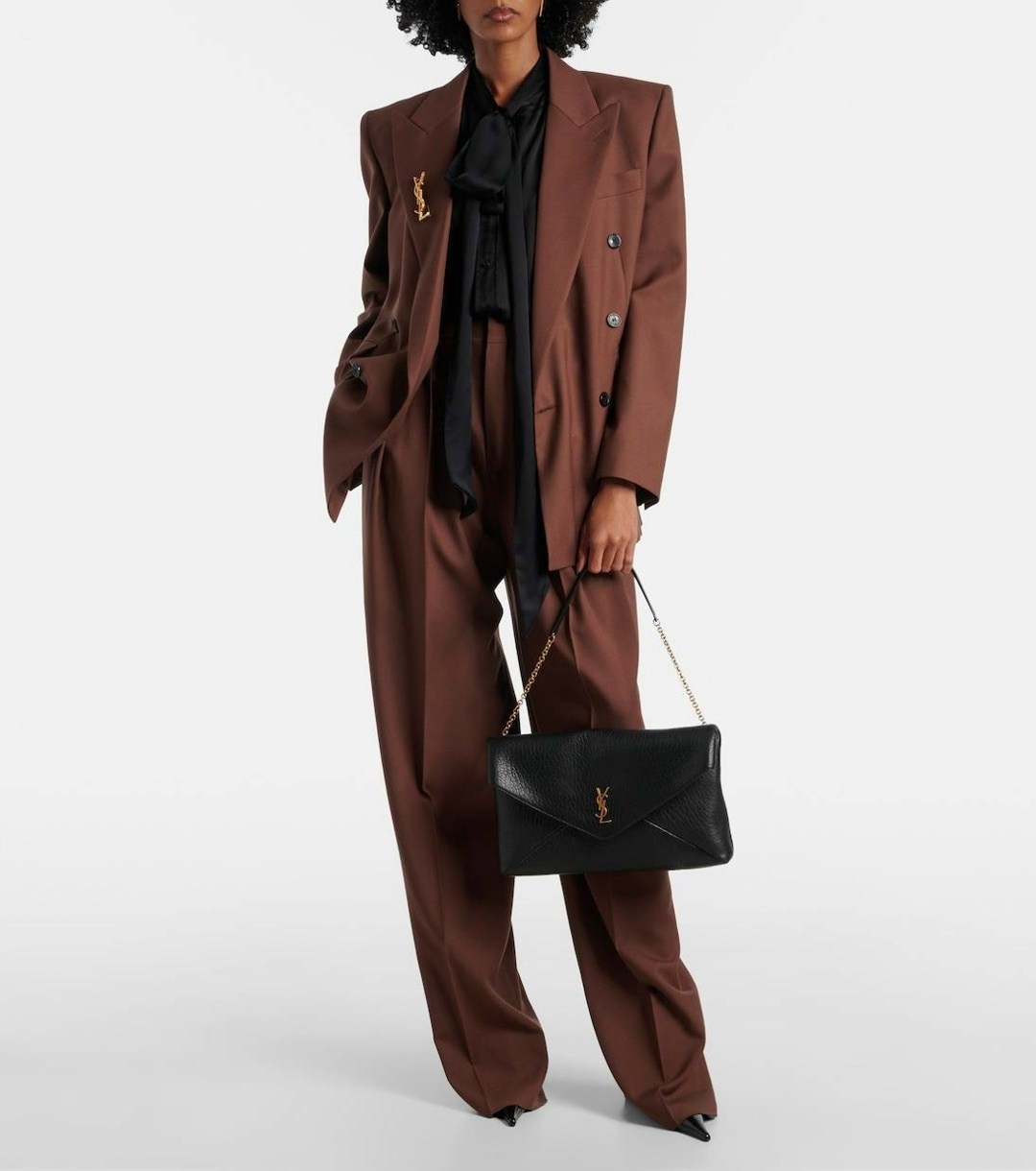 cумка saint laurent,клатч saint laurent,saint laurent,yves saint laurent сумка,saint laurent черная кожаная сумка через плечо calypso для женщин