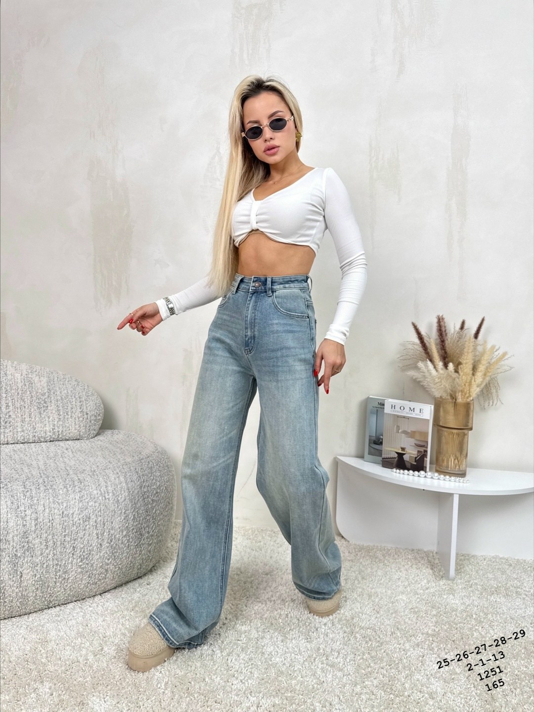 женские джинсы,джинсы широкие с высокой посадкой vailo,джинсы широкие с высокой посадкой kenchin,джинсы,модные джинсы