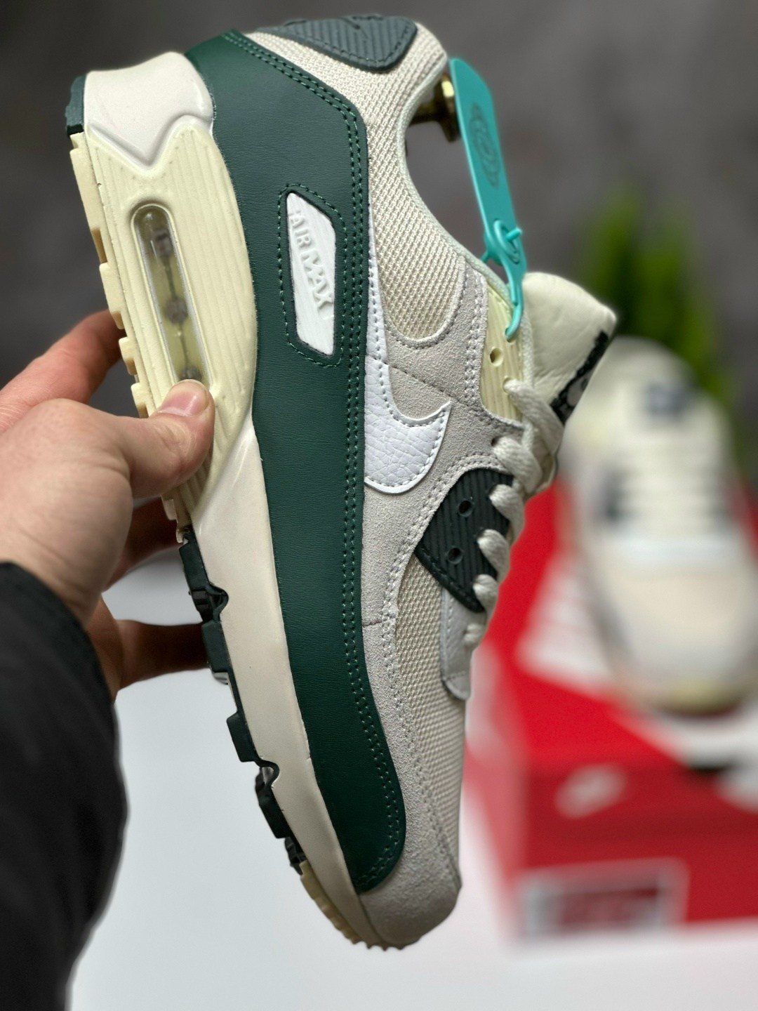 кроссовки nike air max 90,кроссовки nike air max 90 мужские,кроссовки nike air max 90 premium 'pro green',кроссовки,nike air max 90