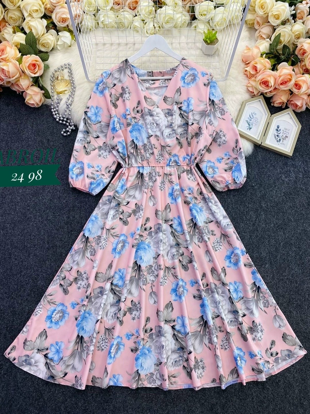 женское шифоновое платье с цветочным принтом,шифоновое платье женское,шифоновое платье с цветочным принтом,платье цветочки,женское шифоновое платье миди с цветочным принтом