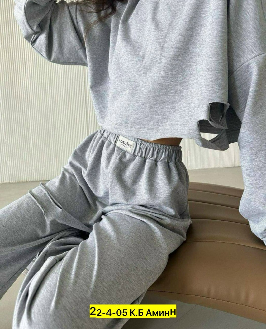 костюм спортивный легкий палаццо кроп-топ bayzi цвет серый,костюм женский повседневный спортивный,женский спортивный костюм двухнитка,костюм спортивный легкий палаццо кроп-топ bayzi,костюмчик свободно