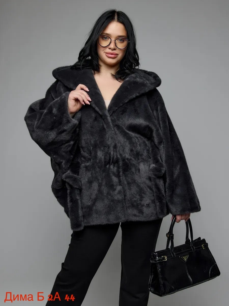 шуба летучая мышь блэкглама,норковая куртка женская,полушубок с капюшоном из эко-меха больших размеров женский артесса,шуба норковая женская,шуба