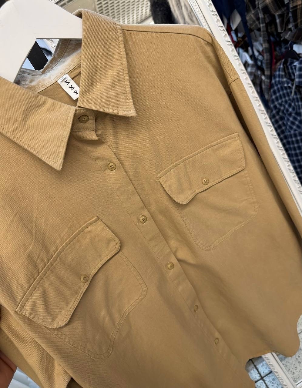 повседневная рубашка,рубашка с карманом,рубашка,бежевая рубашка,рубашка сафари