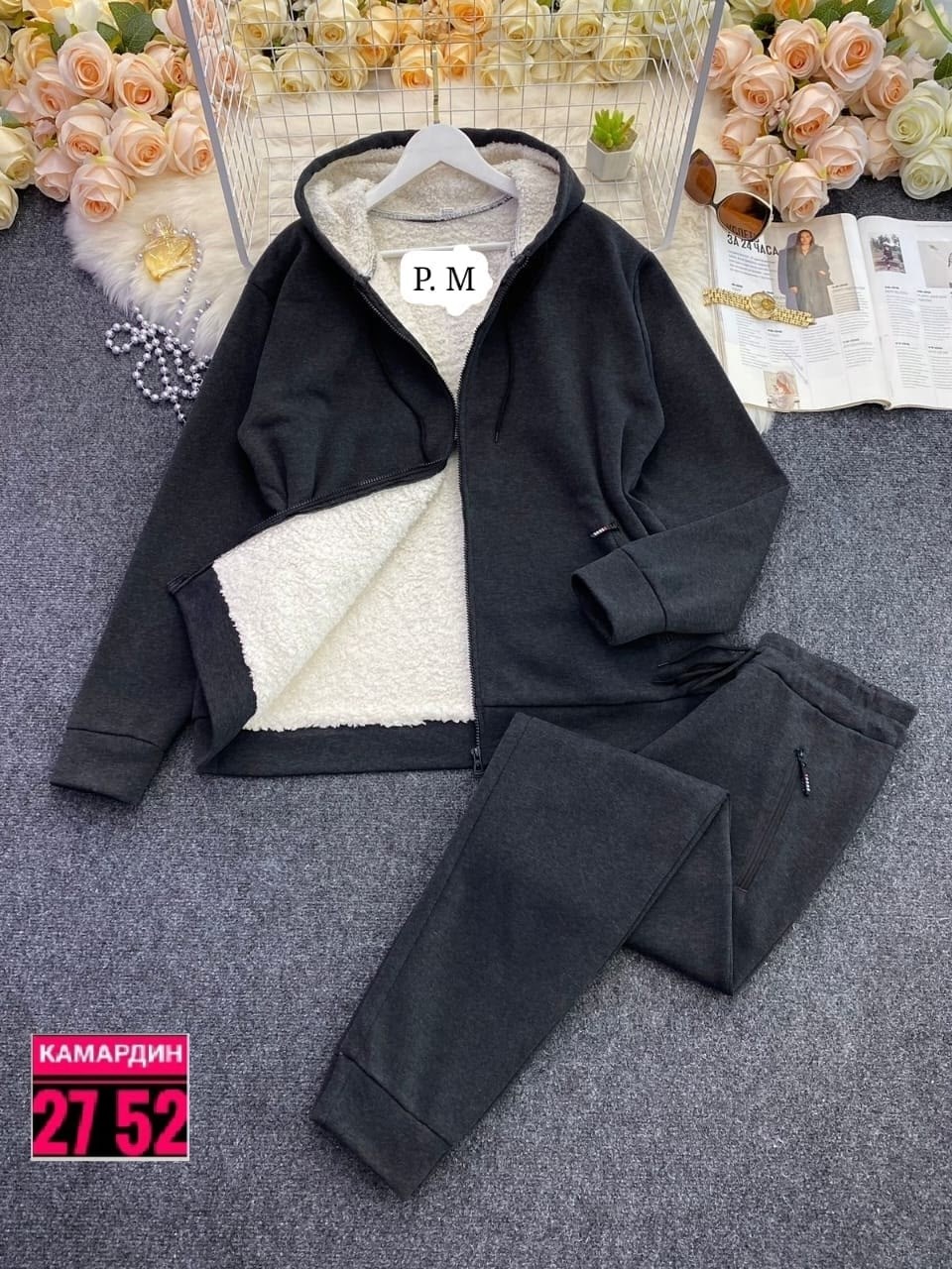 cпортивный костюм теплый,мужской утепленный флисовый спортивный костюм,мужской кашемировый комплект из 2 предметов толстовка с капюшоном и штаны зима 2026,спортивный костюм мужской зимний,спортивный к