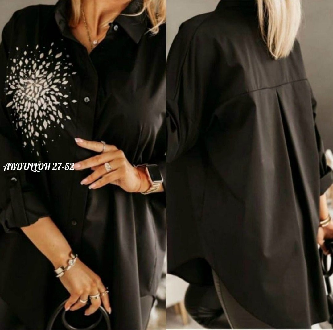 женская рубашка черная,рубашка женская,рубашка женская из лайт,женская рубашка черного цвета,рубашка туника