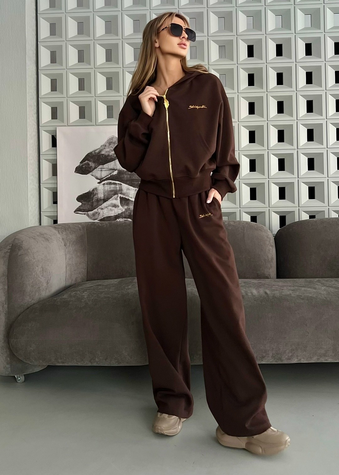 костюм женский спортивный,спортивный костюм,костюм женский,костюм женский спортивный тёплый,костюм спортивный коричневый