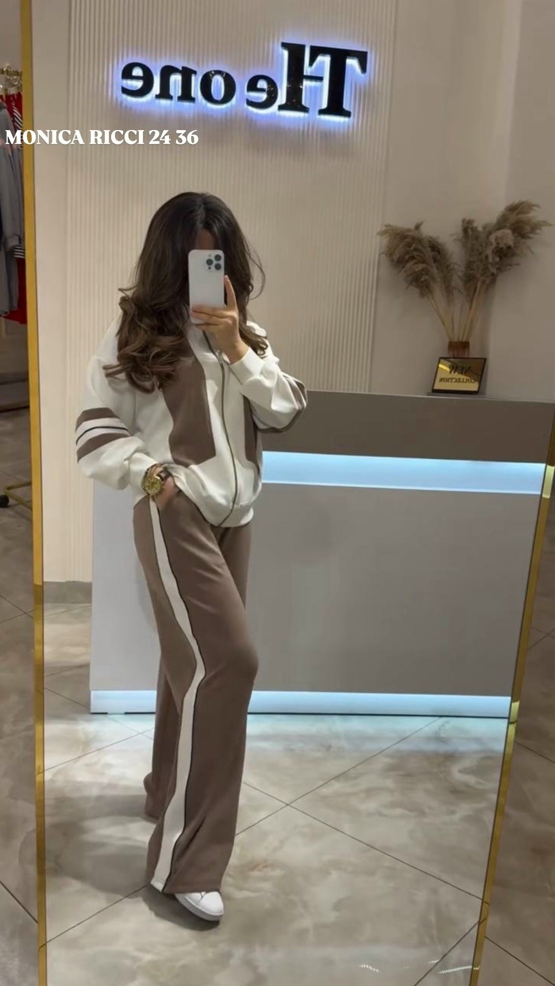 стильные костюмы,спортивный костюм,костюм с брюками,спортивный костюм fantazia mod 4964 молочный, светлый коричневый размер 44-54,спортивный костюм женский