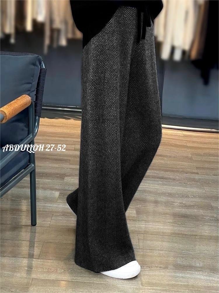 штаны палаццо женские трикотажные,вязаные брюки,широкие женские брюки,кашемировые женские штаны,женские брюки