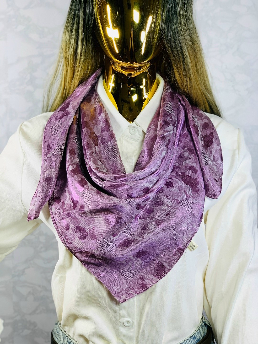 платки шарф,платки женские,фиолетовый платок,шарф женский платок,красивый платок