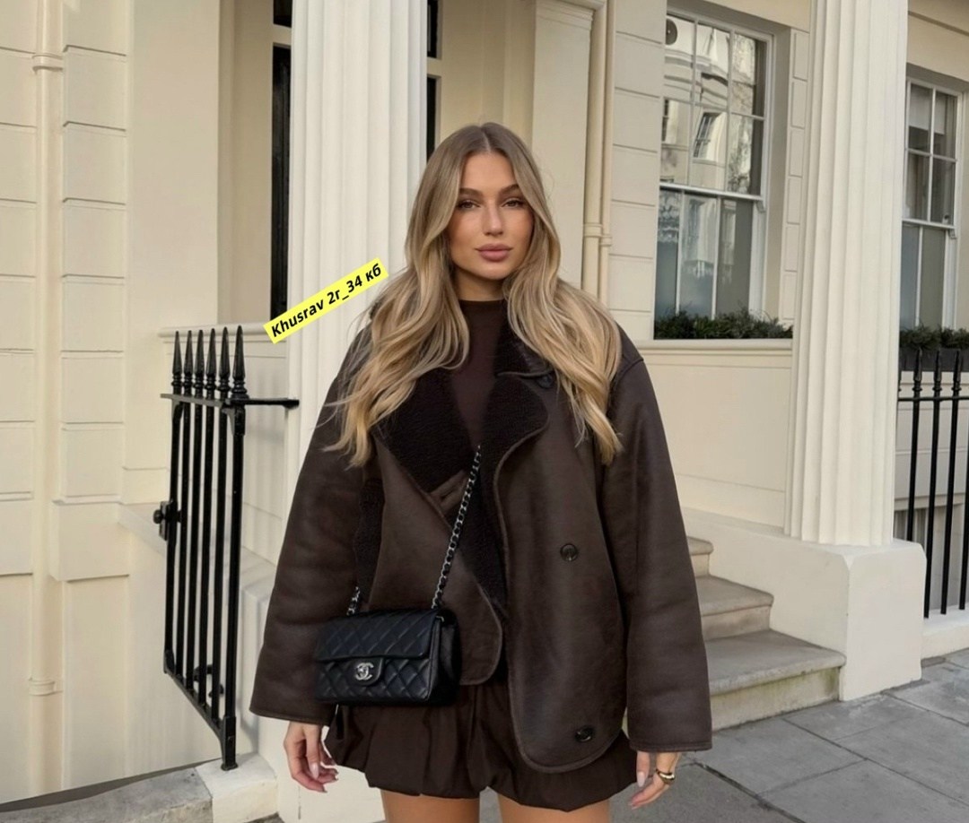 стиль одежды,дубленка авиатор зимняя осень оверсайз glossy style,дубленка женская оверсайз,зимняя дубленка оверсайз,дубленка оверсайз