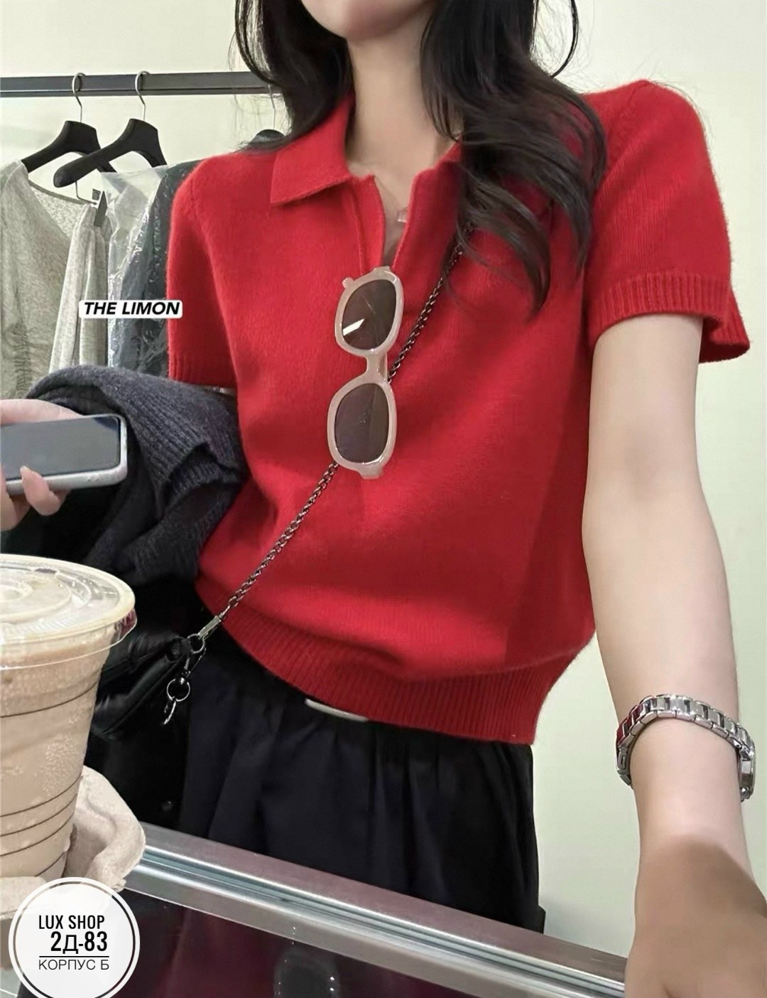 женская вязаная футболка с отложным воротником,повседневная рубашка,женская блузка,корейская одежда,элегантная вязаная женская свободная однотонная футболка с отложным воротником