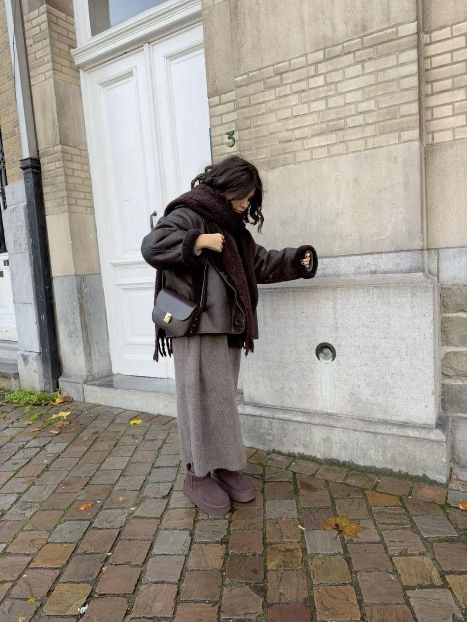 дубленка оверсайз,женская дубленка в стиле оверсайз,дубленка женская авиатор,шоколадная дубленка оверсайз