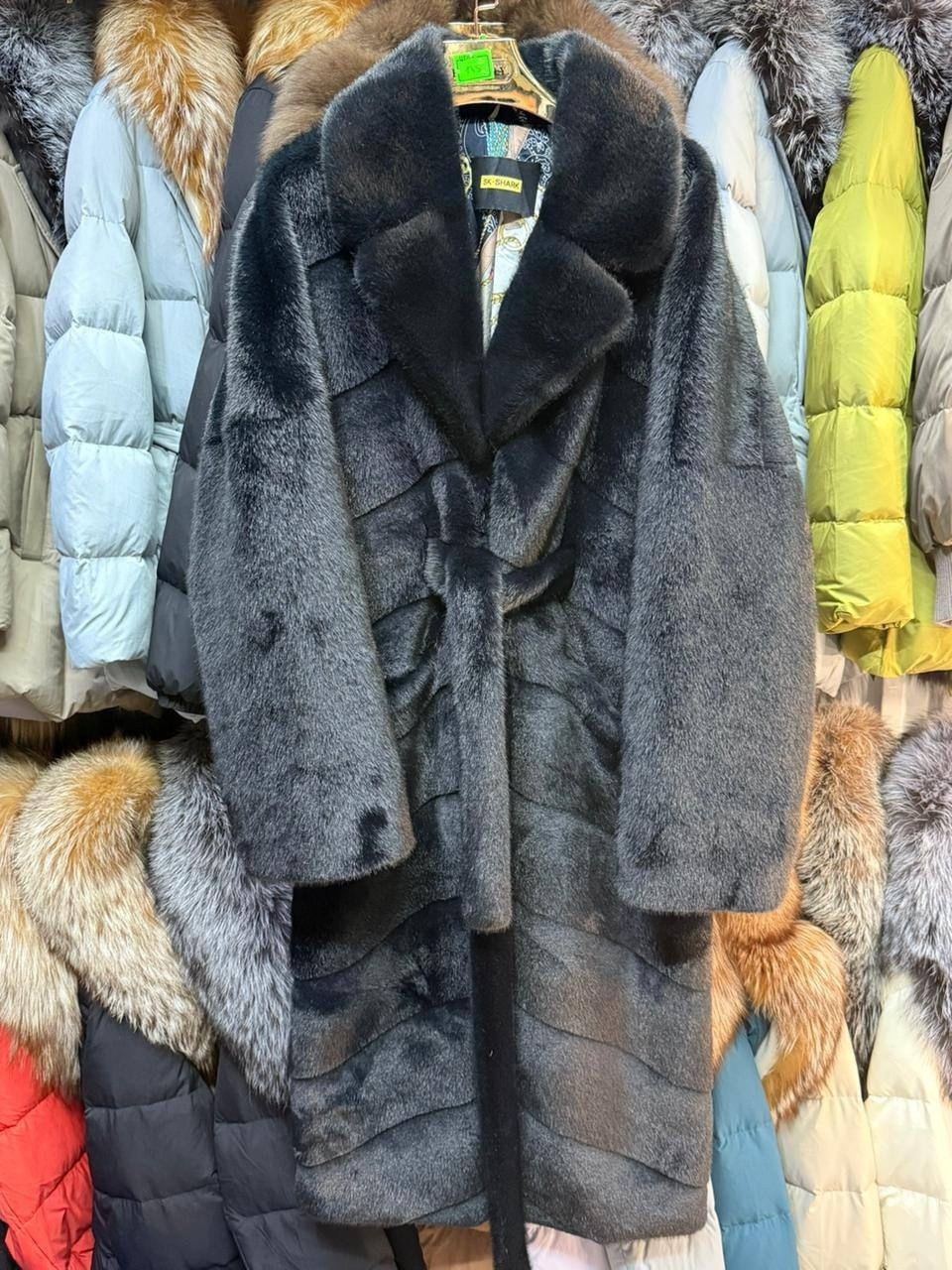 искусственная шуба из экомеха длинная felice,шуба bffur из натурального меха норки,искусственная шуба под норку,норковая шуба длинная,шуба искусственная экошуба зимняя simile instyle